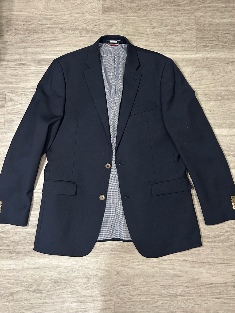 Tommy Hilfiger Men's Classic Navy Two-Button Blazer
